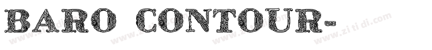 Baro Contour字体转换